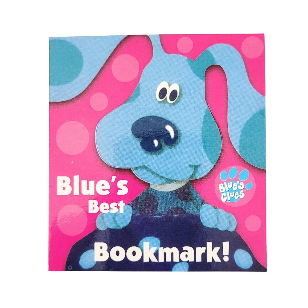 Vintage 90s Blue's Best Clues Tab Bookmark- Subway Kids Pak Y2K 1999 Nickelodeon